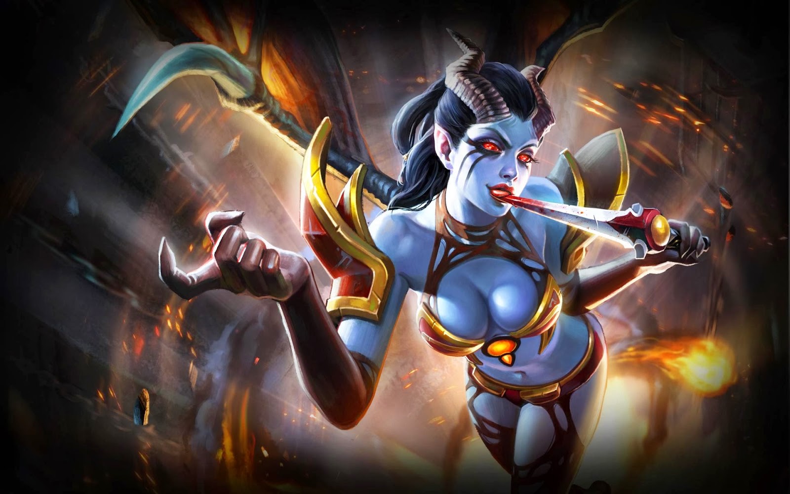 Nữ hoàng của sự đau đớn Queen of pain Dota 2