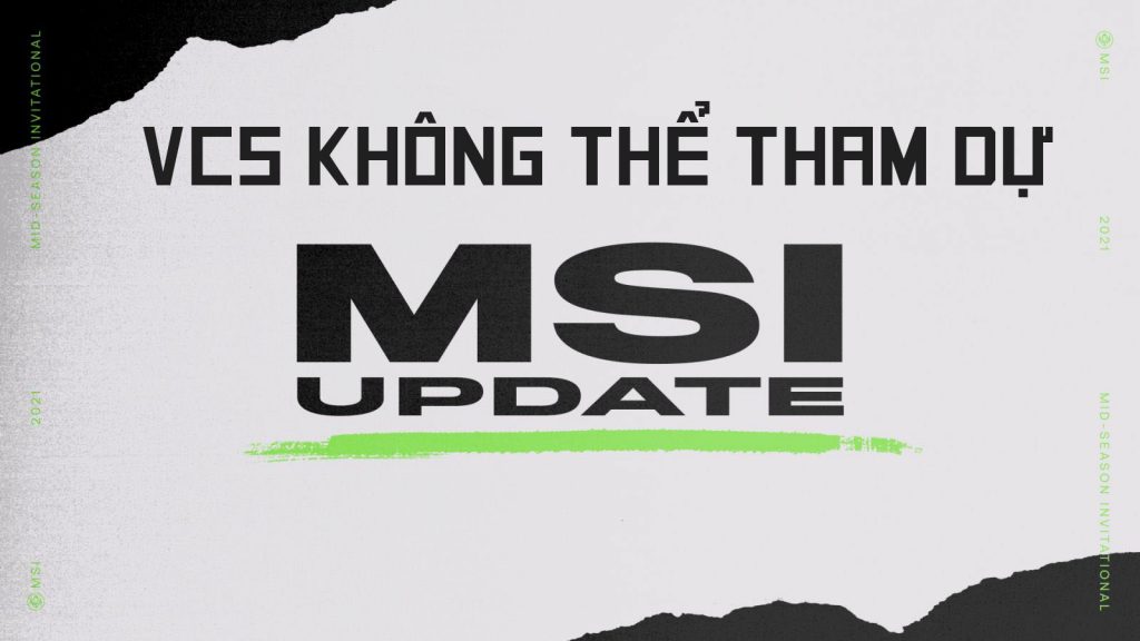 vcs không tham dự msi