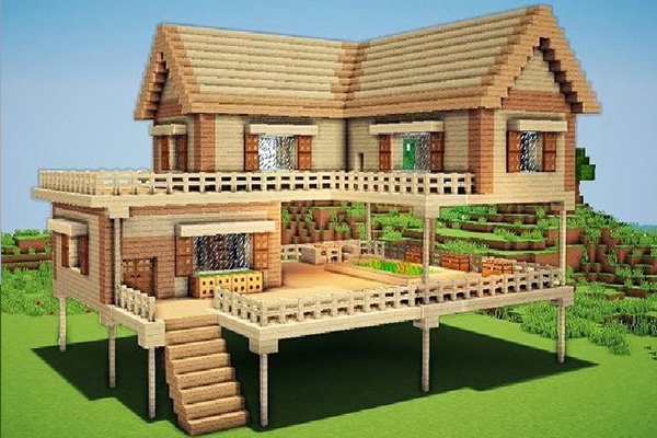 Hãy trang trí nhà đẹp của bạn trong Minecraft nhé