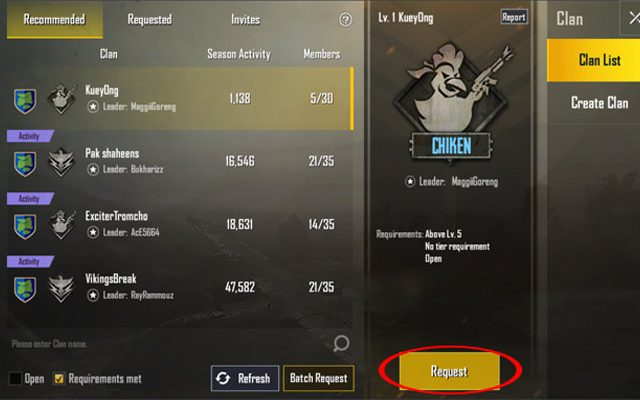 Những tên Clan Pubg hay