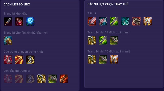 Hướng dẫn lên đồ chi tiết cho Jinx