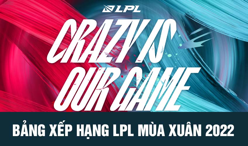 bảng xếp hạng lpl mùa xuân 2022