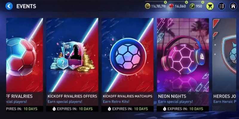 FIFA mobile sửa chế độ chơi